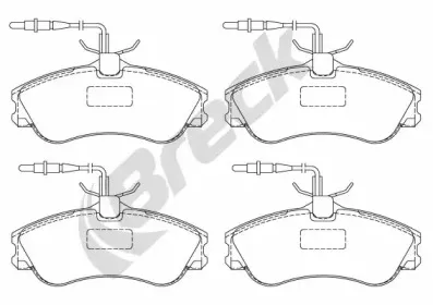 Комплект тормозных колодок, дисковый тормоз BRECK купить